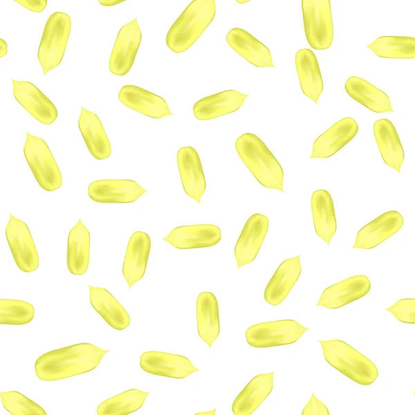 Dojrzałe obrane Fried nasiona słonecznika wzór — Wektor stockowy