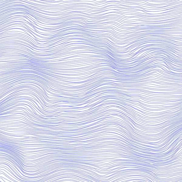 Wellenförmiger Hintergrund. Grunge Line Pattern — Stockvektor