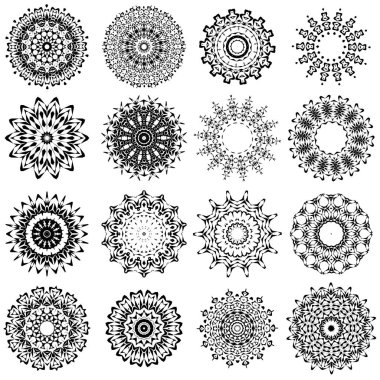 Dekoratif çizgi deseni. Oryantal geometrik süsleme