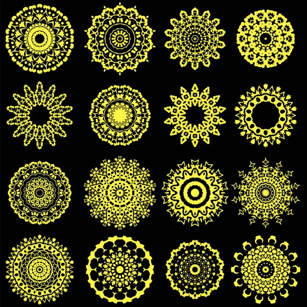 Okrasné kruhovým vzorem. Orientální geometrický Ornament — Stockový vektor