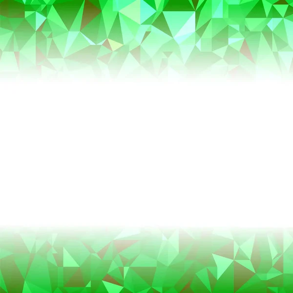 绿色多边形背景。皱巴巴的三角形图案。低聚质地 — 图库矢量图片