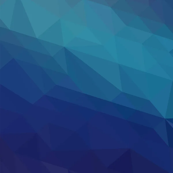 Fondo poligonal azul. Patrón triangular. Textura Polivinílica Baja. Mosaico abstracto de diseño moderno. Estilo de origami — Archivo Imágenes Vectoriales