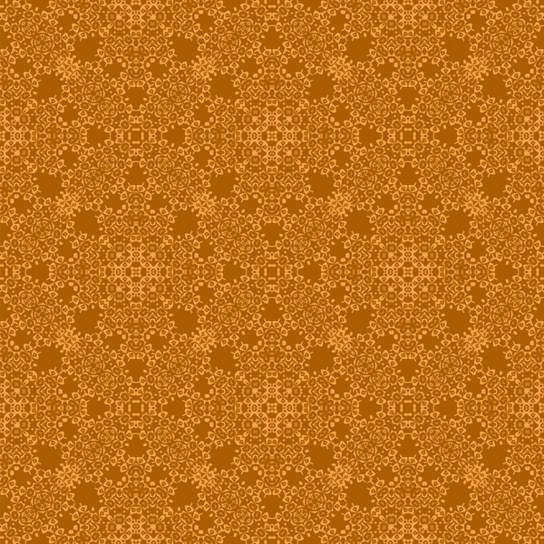 Orange Ornamental Seamless Pattern. Endless Texture. Oriental Geometric Ornament — Stock Vector