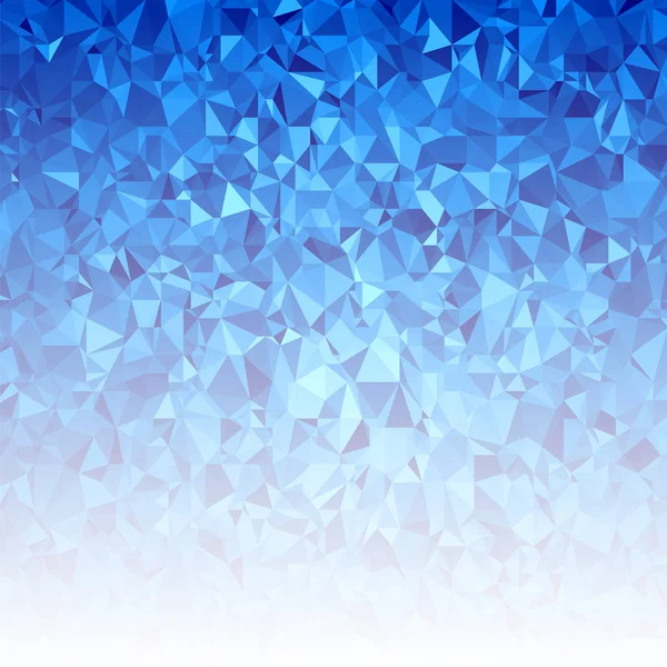 Blå Polygonal bakgrund. Triangulära mönster. Låg Poly konsistens. Abstrakta mosaik Modern Design. Origami stil — Stock vektor