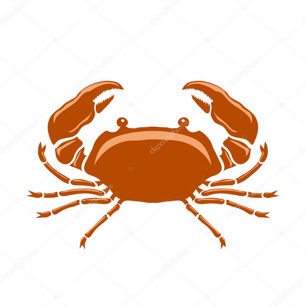Boiled Sea Red Crab with Giant Claws
