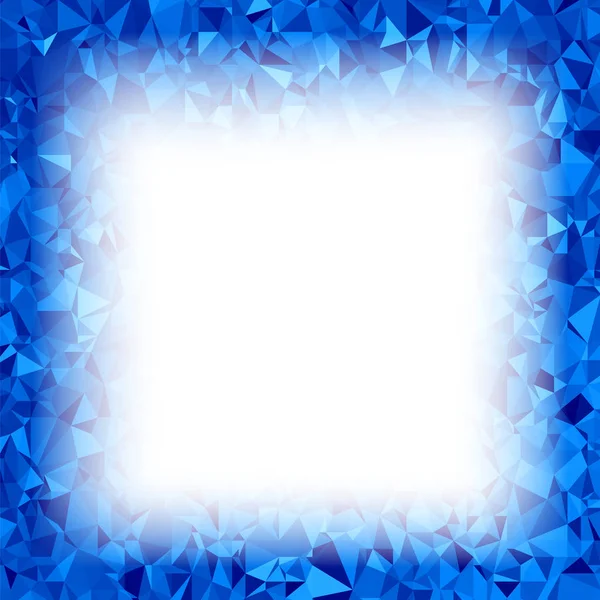 Πολυγωνικό μπλε φόντο. Τριγωνικό μοτίβο. Χαμηλή Poly υφή. Μωσαϊκά αφηρημένη μοντέρνο σχεδιασμό. Στυλ του origami — Διανυσματικό Αρχείο