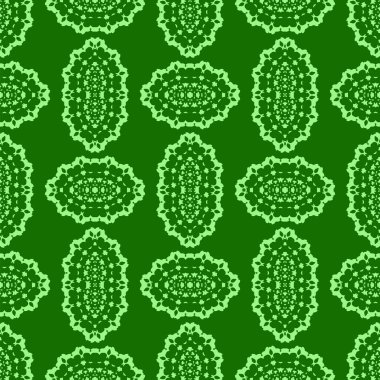 Yeşil süs Seamless modeli. Sonsuz doku. Oryantal geometrik süsleme