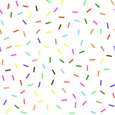 Tatlı çörek doku. Renkli Sprinkles Seamless Modeli