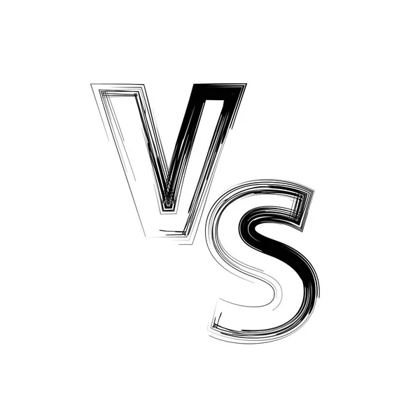 Concept of Confrontation, Together, Final Fighting. Versus VS Letters Fight Background — Stock Vector