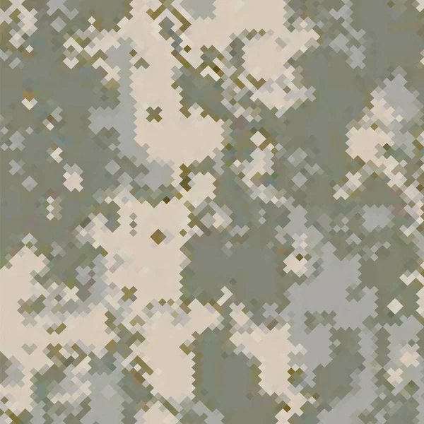 Hintergrund der städtischen Camouflage. Militärmuster der Armee. Grüner Pixelstoff-Textildruck für Uniformen und Waffen. — Stockfoto