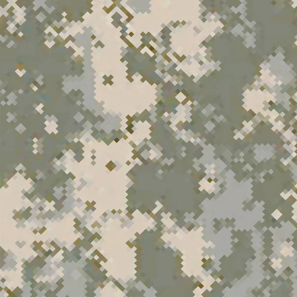 Fondo de camuflaje urbano. Patrón militar del ejército. Estampado textil de tela de píxel verde para uniformes y armas . — Vector de stock