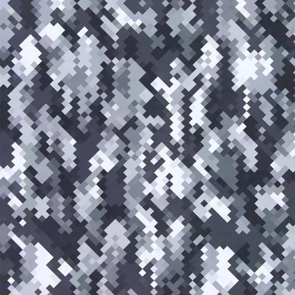Fondo de camuflaje urbano. Patrón militar del ejército. Gris Pixel tela textil impresión para uniformes y armas . —  Fotos de Stock