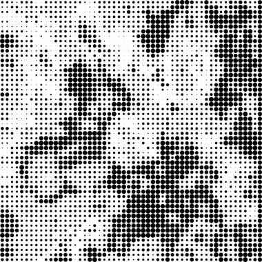 Yarım Tonlu Düzen. Noktalar kümesi. Beyaz Arkaplanda noktalı doku. Grunge Şablonu 'nu yükle. Tehlike Doğrusal Tasarımı.