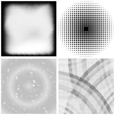 Yarım Tonlu Düzen. Noktalar kümesi. Beyaz Arkaplanda noktalı doku. Grunge Şablonu 'nu yükle. Tehlike Doğrusal Tasarımı.
