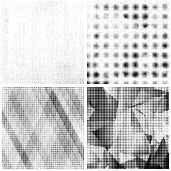 Halftone Patroon Een Set Stippen Dotted Texture Witte Achtergrond Overlay — Stockvector