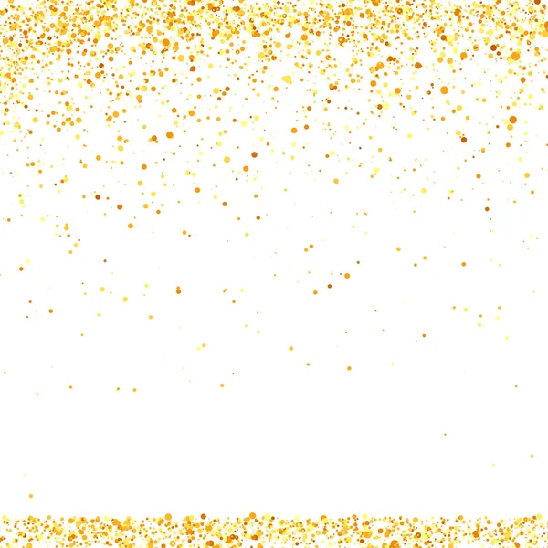 Золотий візерунок конфетті ізольований на білому тлі — стокове фото