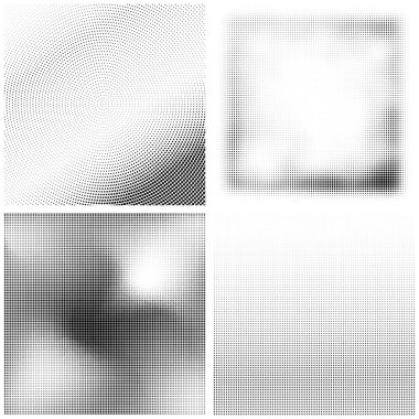 Yarım Tonlu Düzen. Noktalar kümesi. Beyaz Arkaplanda noktalı doku. Grunge Şablonu 'nu yükle. Tehlike Doğrusal Tasarımı.