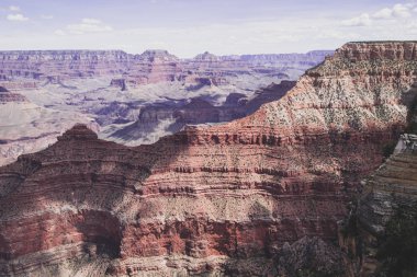 Mars 'ın güzel manzarası Arizona, Usa' daki Büyük Kanyon gibi. Malzemesiz Kraliyet fotoğrafı..