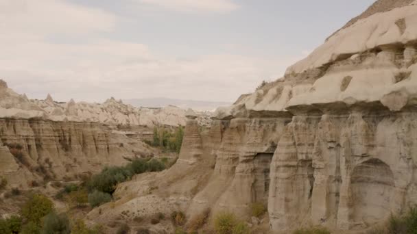 Ukhchisar erőd, Törökország. 4k drón — Stock videók