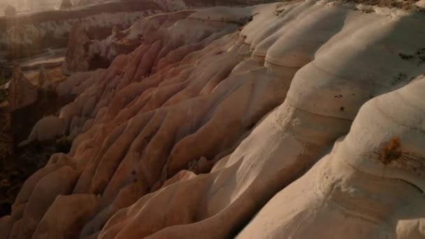 Vuelo súper rápido 4k drone en Capadocia — Vídeos de Stock