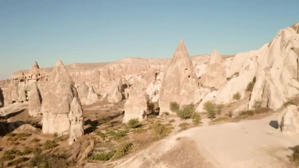 Super veloce 4k drone volo in Cappadocia — Video Stock