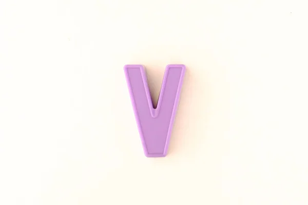 Izolowane kolorowe litery na białym tle — Zdjęcie stockowe