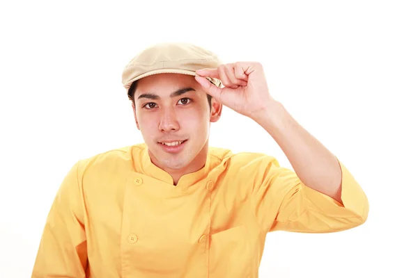 Smiling Asian waiter — Stock Photo, Image