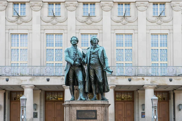 Goethe och Schiller — Stockfoto