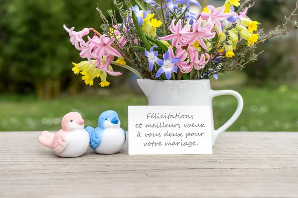 Carte de voeux pour le mariage — Photo