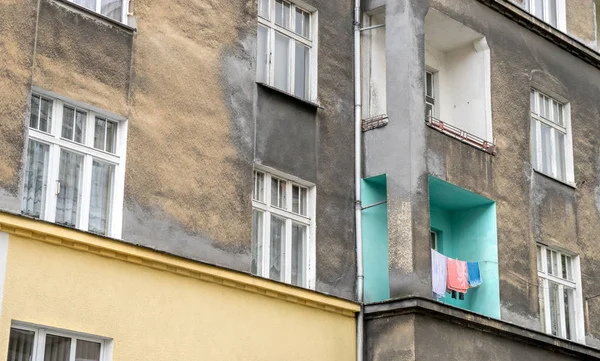 Barevné malované balkon — Stock fotografie