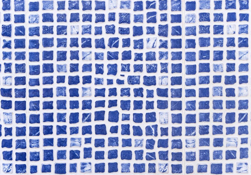 blue mosaic stones