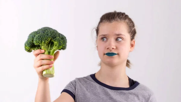 Ik houd niet van broccoli — Stockfoto