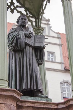 Sculpture of  Martin Luther clipart