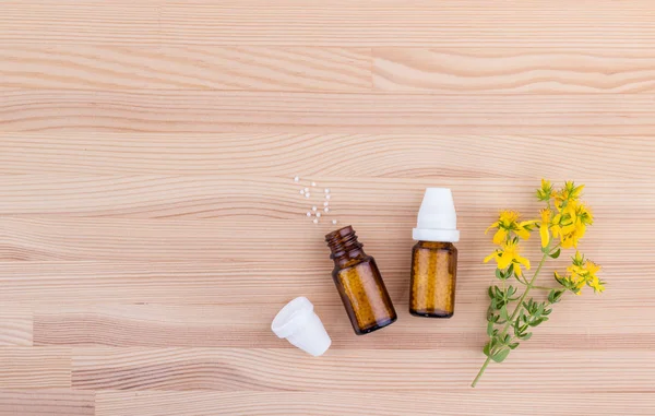 Homeopathic remedy of St. John's wort — Stock Photo, Image