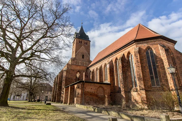 Chiesa Gotica Chiesa Gotica Parzialmente Distrutta Gardelegen Germania — Foto Stock