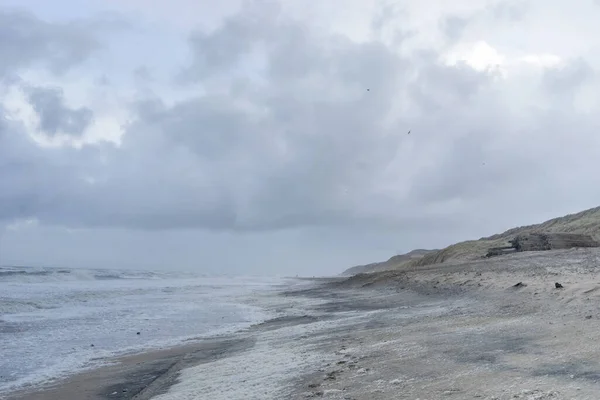 Paysage Marin Île Sylt Lors Une Tempête — Photo