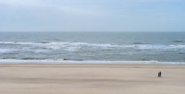 Fırtına sonrası Sylt adasının deniz manzarası.