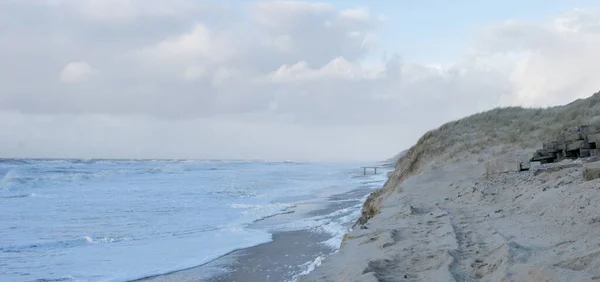 Kustlandskap Sylt Efter Stormen — Stockfoto