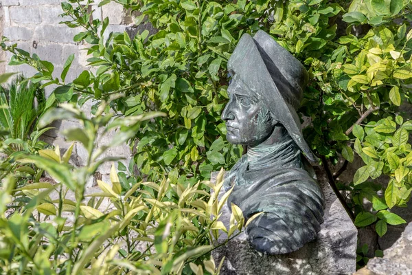 Sculpture Johann Wolfgang Goethe Malcesine Italie — Photo