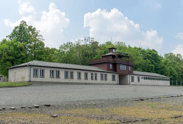 Weimar Yakınlarındaki Buchenwald Toplama Kampının Girişi — Stok fotoğraf
