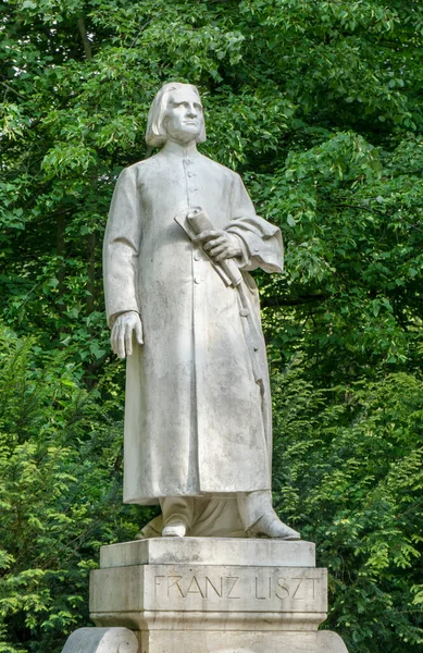 Skulptur Des Komponisten Franz Liszt Weimar — Stockfoto