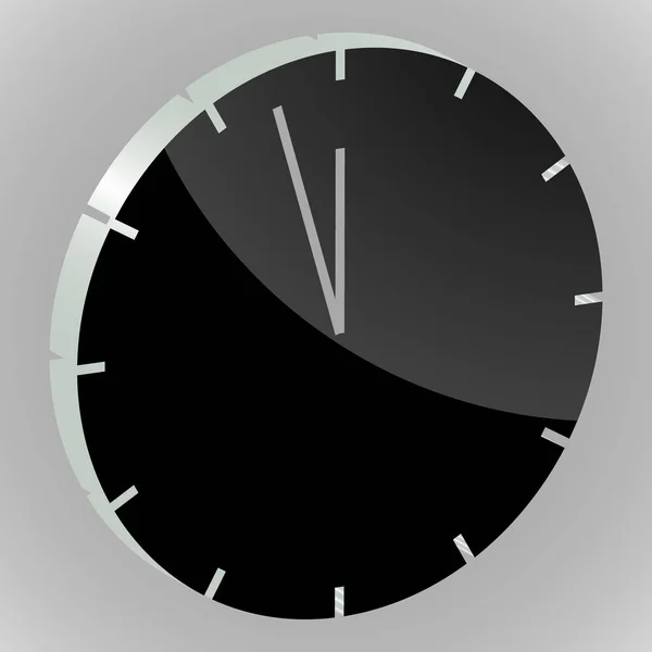 Etiket siluet saat gri bir arka plan üzerinde — Stok Vektör