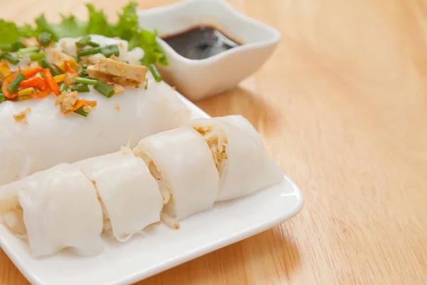 Noodle Tube Est Menu Hors Œuvre Asie Fait Partir Nouilles — Photo