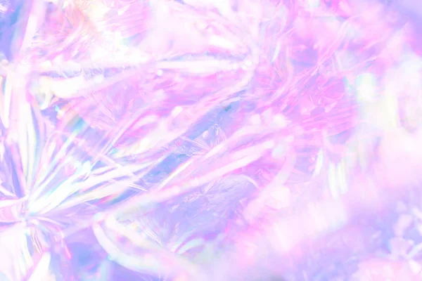 Desenfocado rosa azul holográfico pastel festivo fondo — Foto de Stock