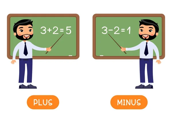 Amigos Inimigos Antônimos Modelo Vetor Flashcard Cartão Palavra Para Aprendizagem —  Vetores de Stock