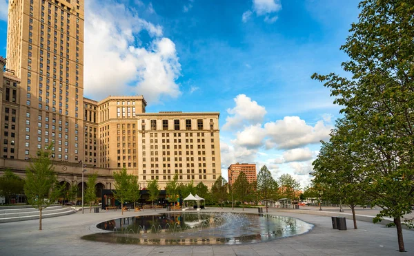 Splash pond in Cleveland — Stock Photo, Image