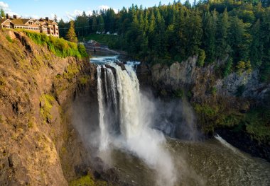 Snoqualmie Falls geniş görüş