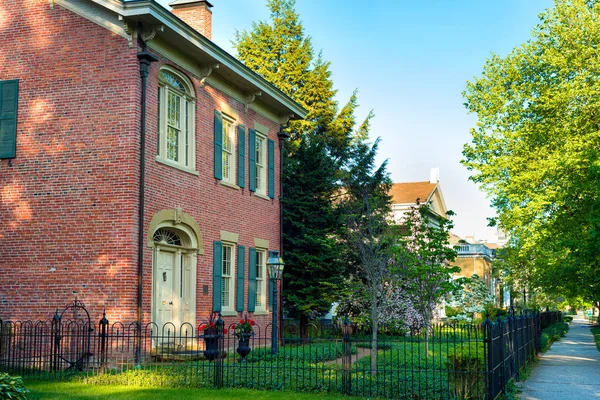 Quiet street in Granville — Stock Photo, Image