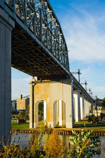 Szybki most tranzytowy w Cleveland — Zdjęcie stockowe