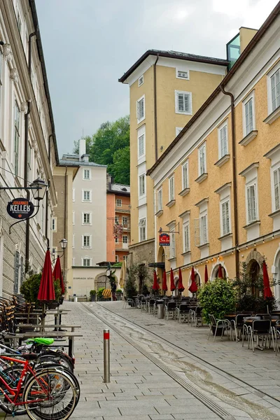 Salzburg Avusturya Mayıs 2019 Richard Mayr Gasse Şehrin Eski Kasabasında — Stok fotoğraf